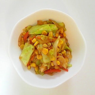 焼肉のたれで野菜炒め